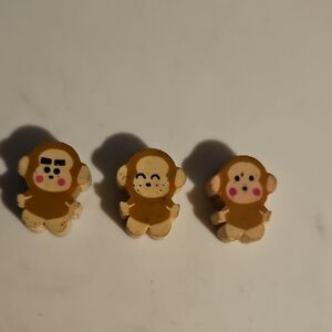 Sanrio Monkechi Mini Erasers.